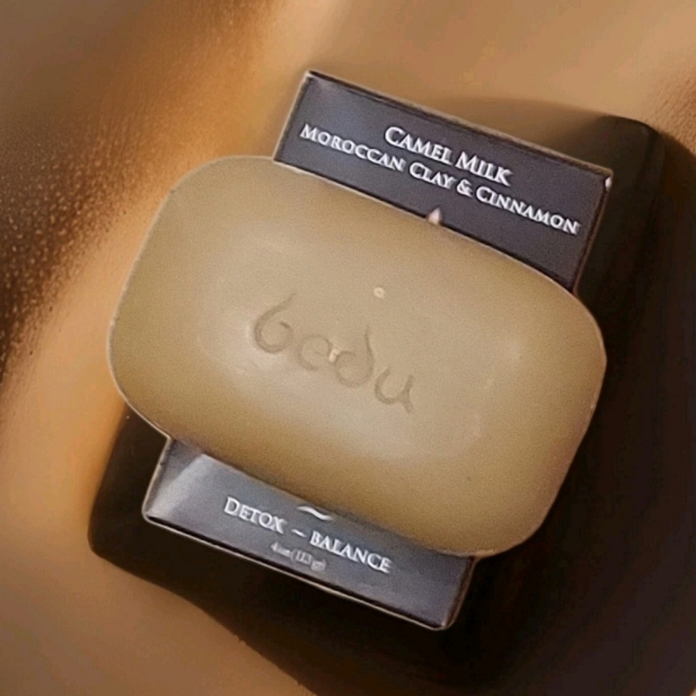 3 DETOX Camel Milk, Moroccan Clay, & Cinnamon Triple Milled Face/Body Bar Soaps